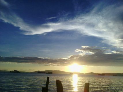 Sta. Clara sunset, Batangas City.  (Photo taken by Jonas Fermalan)