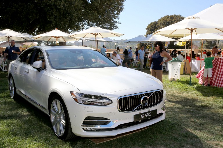 LOS ANGELES, CA - SEPTEMBER 10: A view of guests checking out the Volvo sponsor cars during the 7th annual L.A. Loves Alex's Lemonade held at UCLA on September 10, 2016 in Los Angeles, California. Rachel Murray/Getty Images for Alex's Lemonade/AFP