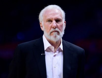 LOS ANGELES, CA - FEBRUARY 24: Gregg Popovich of the San Antonio Spurs looks on during the first half against the LA Clippers at Staples Center on February 24, 2017 in Los Angeles, California. NOTE TO USER: User expressly acknowledges and agrees that, by downloading and or using this photograph, User is consenting to the terms and conditions of the Getty Images License Agreement. Harry How/Getty Images/AFP