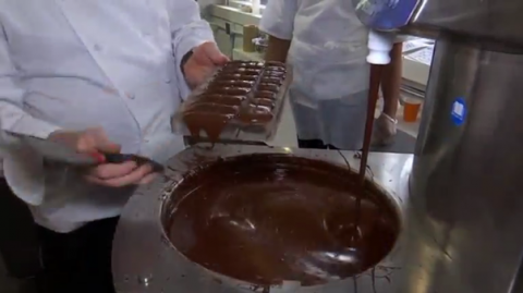 The sweet history of chocolate is assembled in New York's first chocolate museum founded by famed pastry chef and chocolatier, Jacques Torres.(photo grabbed from Reuters video)