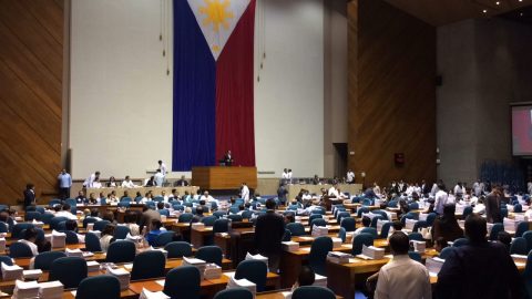 Members of the House of Representatives hold a session on Wednesday to determine whether there is basis for President Rodrigo Duterte's declaration of martial law in Mindanao. Judith Llamera/Eagle News Service