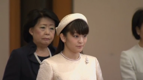 Kei Komuro, who is set to be engaged to Japanese princess Mako spoke to reporters on Wednesday (May 17) morning after national broadcaster NHK reported their upcoming betrothal on the previous evening.(photo grabbed from Reuters video)