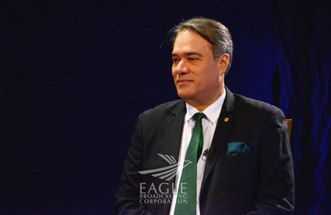 Panamanian Ambassador to the Philippines, H.E. Rolando Guevara Alvarado, during his recent visit to the Eagle Broadcasting Corporation (EBC), on May 8, 2017. (Eagle News Service)