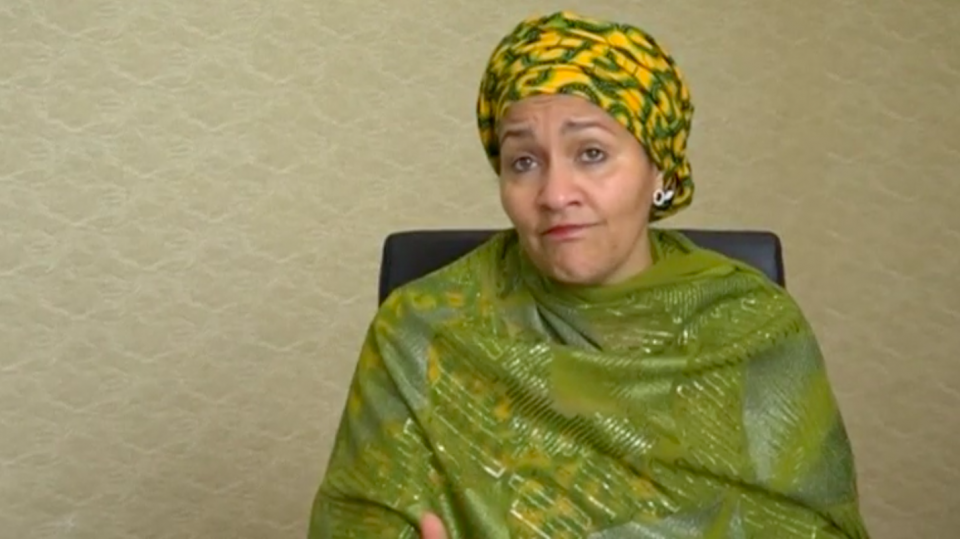 The United Nations called on the international community to solidify its actions to better cope with disaster relief amidst global pressures from climate change, Amina Mohammed, deputy secretary-general of the United Nations, told media in Cancun on Thursday (May 25). Photo grabbed from Reuters video file.