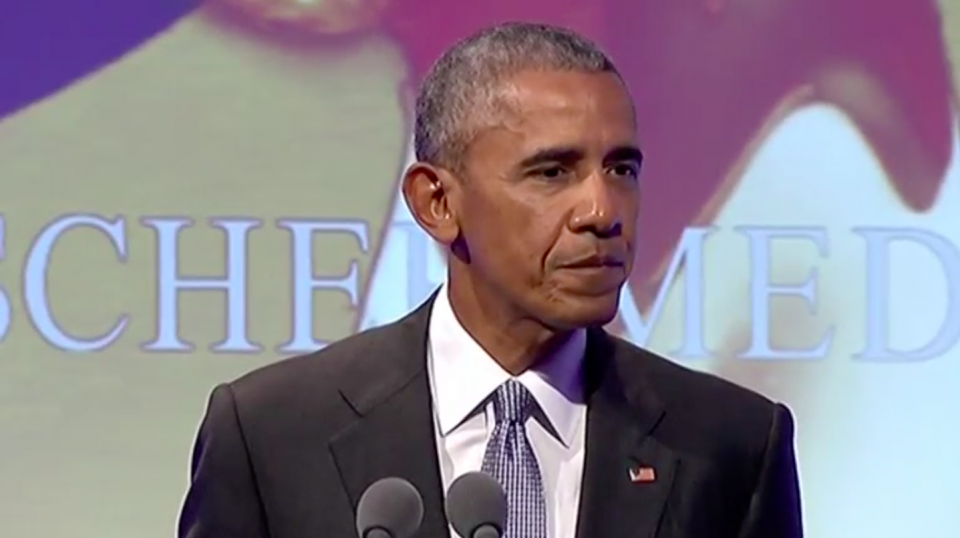 Former US President Barack Obama said on Thursday (May 25) he was concerned about how technology advances had made it easier for people to "retreat into our own bubbles". Photo grabbed from Reuters video file.