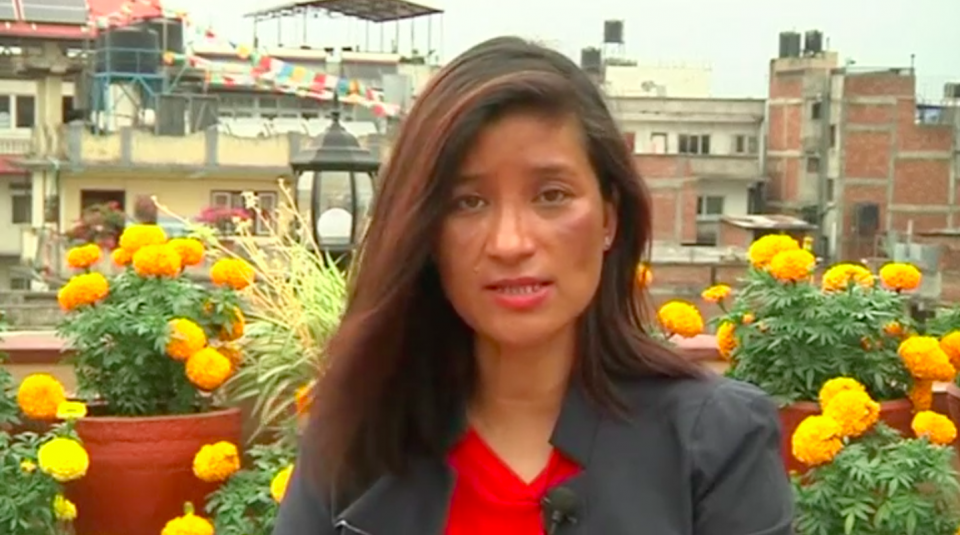 Indian climber Anshu Jamsenpa has made the fastest double ascent of Mount Everest, becoming the first woman in the world to reach the highest point on earth twice in five days. Photo grabbed from Reuters video file.