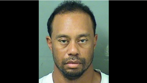 Former world No. 1 golfer Tiger Woods was arrested in South Florida early on Monday (May 29) on a charge of driving under the influence of alcohol or drugs, according to an online Palm Beach County Police report.(photo grabbed from Reuters video)