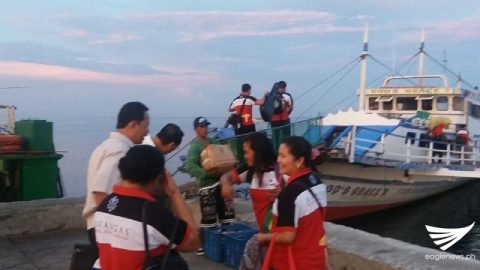 The medical team heading to Lubang Island, Batangas.
