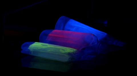 British-based scientists behind a new technique that adds luminescent markers to plastic packaging labels say it will lead to marked improvements in recycling rates, if applied across the industry.(photo grabbed from Reuters video)