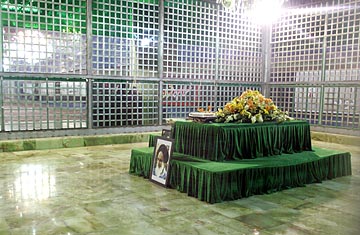 The shrine of Ayatullah Ruhollah Khomeini at Khomeini's mausoleum in Tehran, Iran./Atta Kenare/AFP/Getty