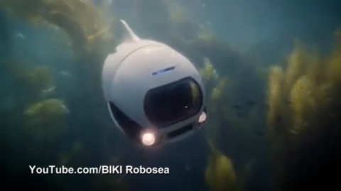 Technology company creates underwater robot fish that allows users to explore and film underwater worlds(photo grabbed from Reuters video
