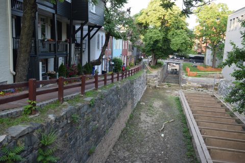 The historic Chesapeake & Ohio Canal runs through Georgetown. Photo by Ace Ramirez (Eagle News).