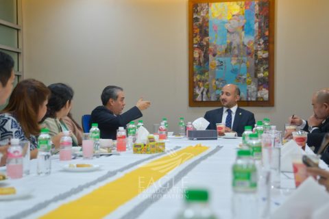 Panama's Minister for Maritime Affairs Jorge Barakat and Panamanian Ambassador to the Philippines Rolando Guevarra Alvarado came to visit Eagle Broadcasting Corporation on Friday, June 16, 2017. (Eagle News Service)