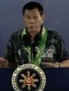 President Rodrigo Duterte speaking to the soldiers from the 1st Mechanized Brigade in Sultan Kudarat on June 7. /Eagle News Service/