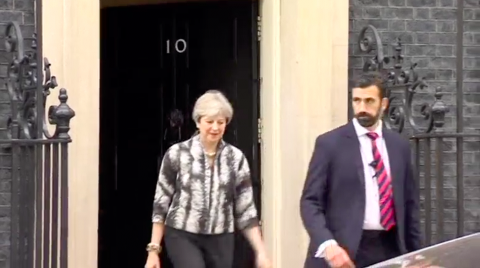 Britain's Theresa May won a stay of execution from her Conservative Party on Monday (June 12) , winning support from disillusioned lawmakers after losing a parliamentary majority at last week's national election. Photo grabbed from Reuters video file.