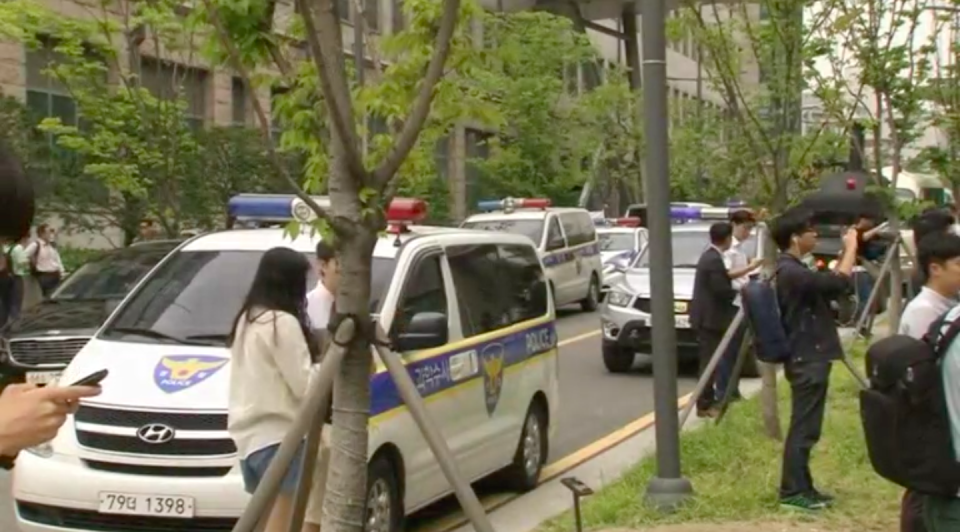 A package exploded at South Korea's Yonsei University in central Seoul on Tuesday (June 13) injuring a staff member who opened it in his office, a fire official said. Photo grabbed from Reuters video file.