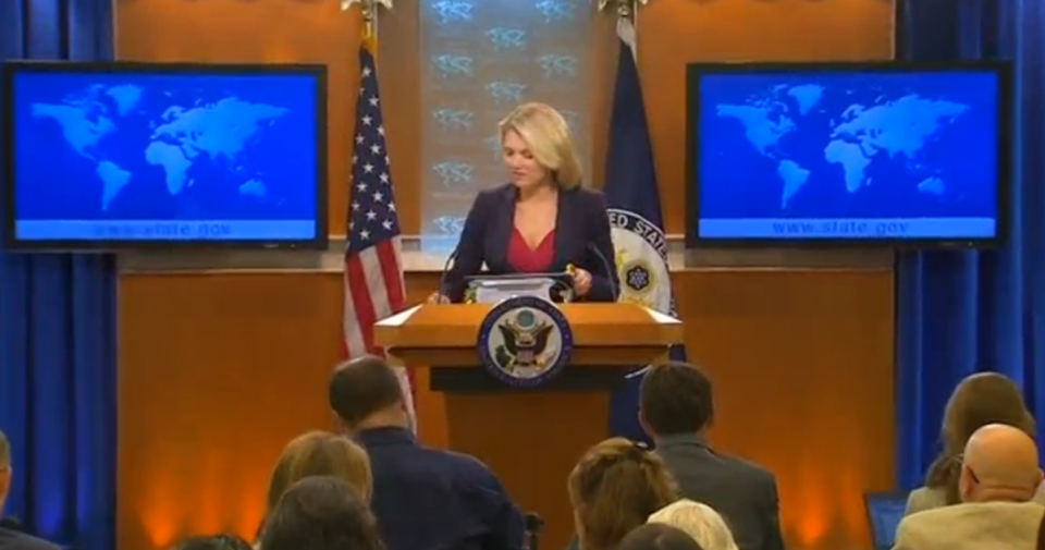 The U.S. State Department said on Tuesday (June 13) it was "grateful" for the release of Otto Warmbier, a U.S. university student held captive in North Korea for 17 months. Photo grabbed from Reuters video.