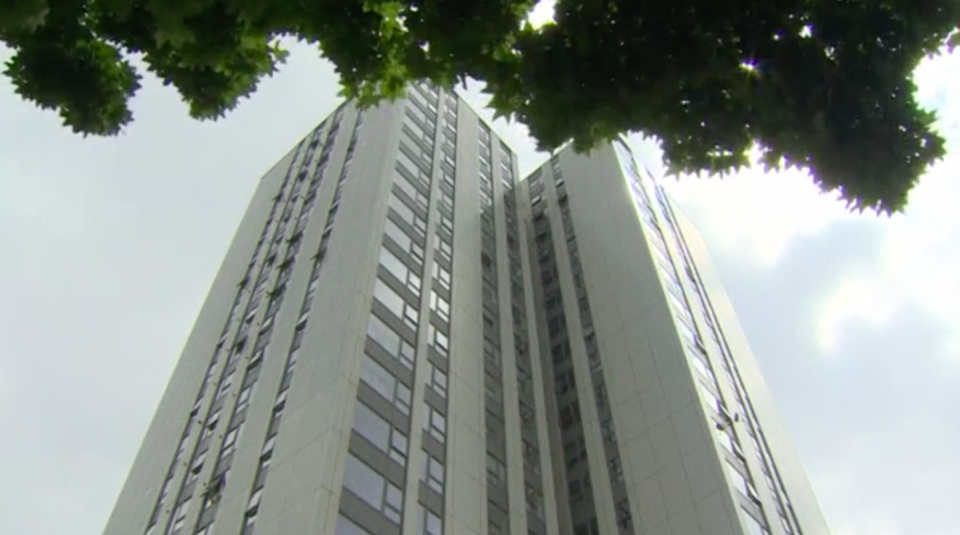 The government is urgently conducting safety checks on an estimated 600 high-rise buildings in England which have exterior cladding panels after at least 79 people are believed to have died when fire consumed a London tower block last week, officials said on Thursday (June 22). Photo grabbed from Reuters video file.