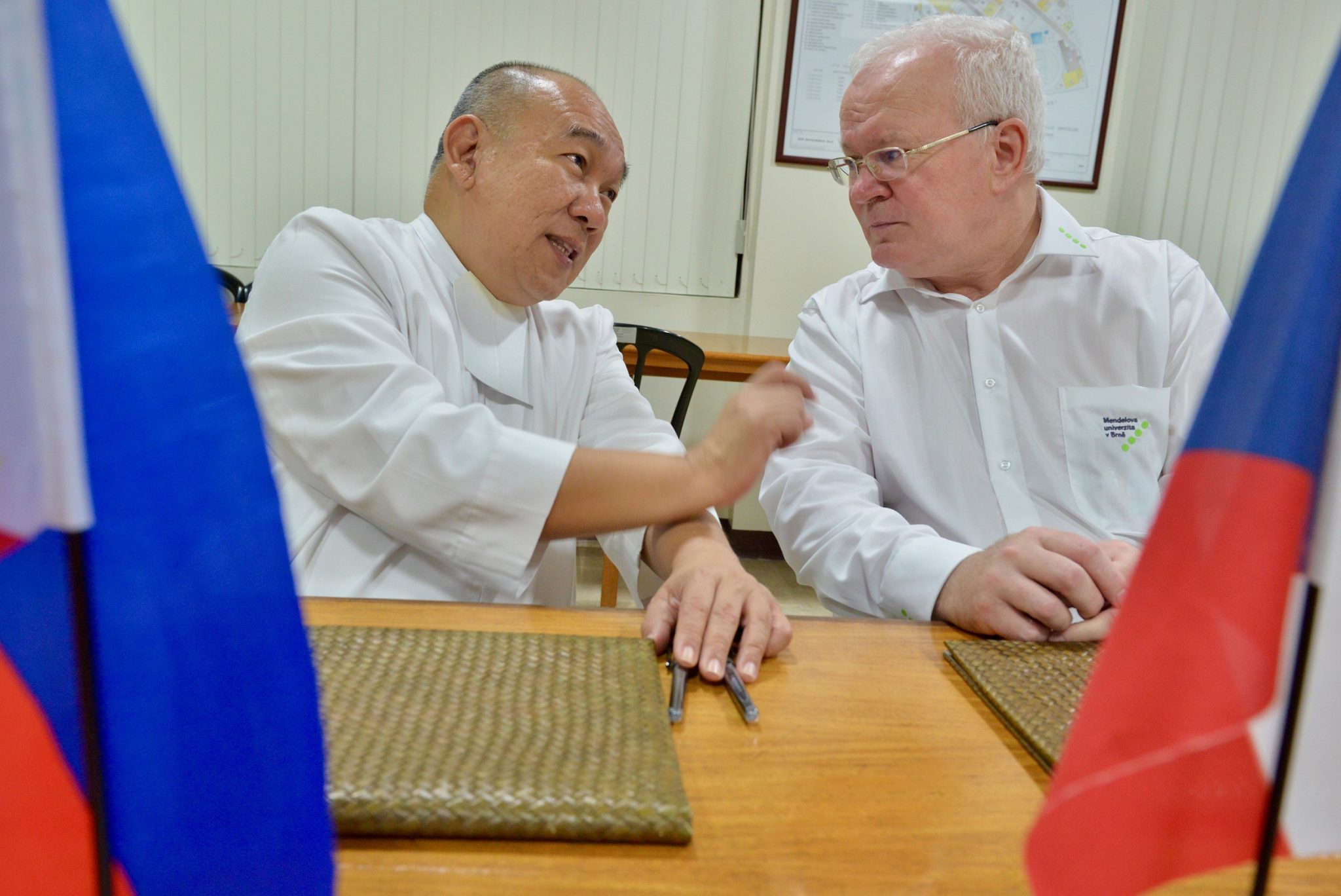 Signing of Memorandum of Agreement_ President Mendel University RNDr. Ladislav Havel CSc and DLSU Bacolod Brother President, Br. Manuel Pajarillo FSC Ph.d