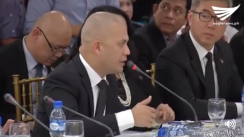 Mr. Armeen Gomez, the chief of the safety, security and surveillance of Resorts World Manila, testifying during the congressional inquiry on the June 2 tragic incident that claimed 38 lives, including that of the lone gunman Jessie Carlos. (Eagle News Service)