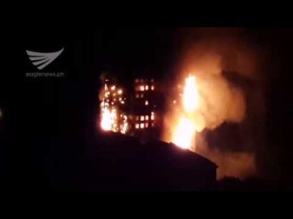 Video:  London tower fire as of 2:43 a.m. (June 14) as seen from afar