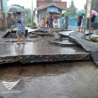 Heavy rains, floods destroy Batas road in Cavite