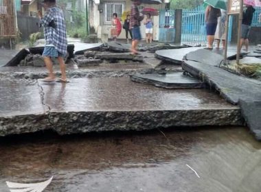Heavy rains, floods destroy Batas road in Cavite