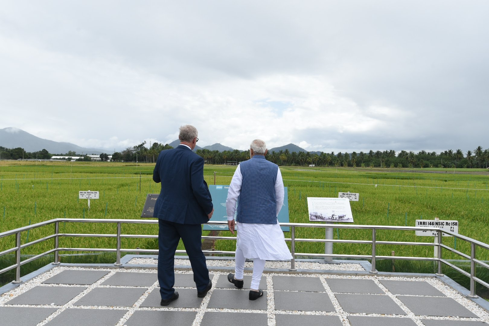 India PM Narendra Modi at IRRI during visit to PHL for Asean summit on Nov. 13, 2017