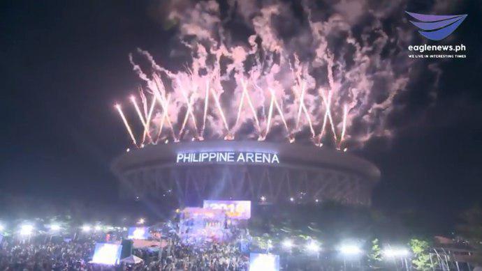 Look: Highlights of the 30-minute fireworks display at the PHL Arena ...